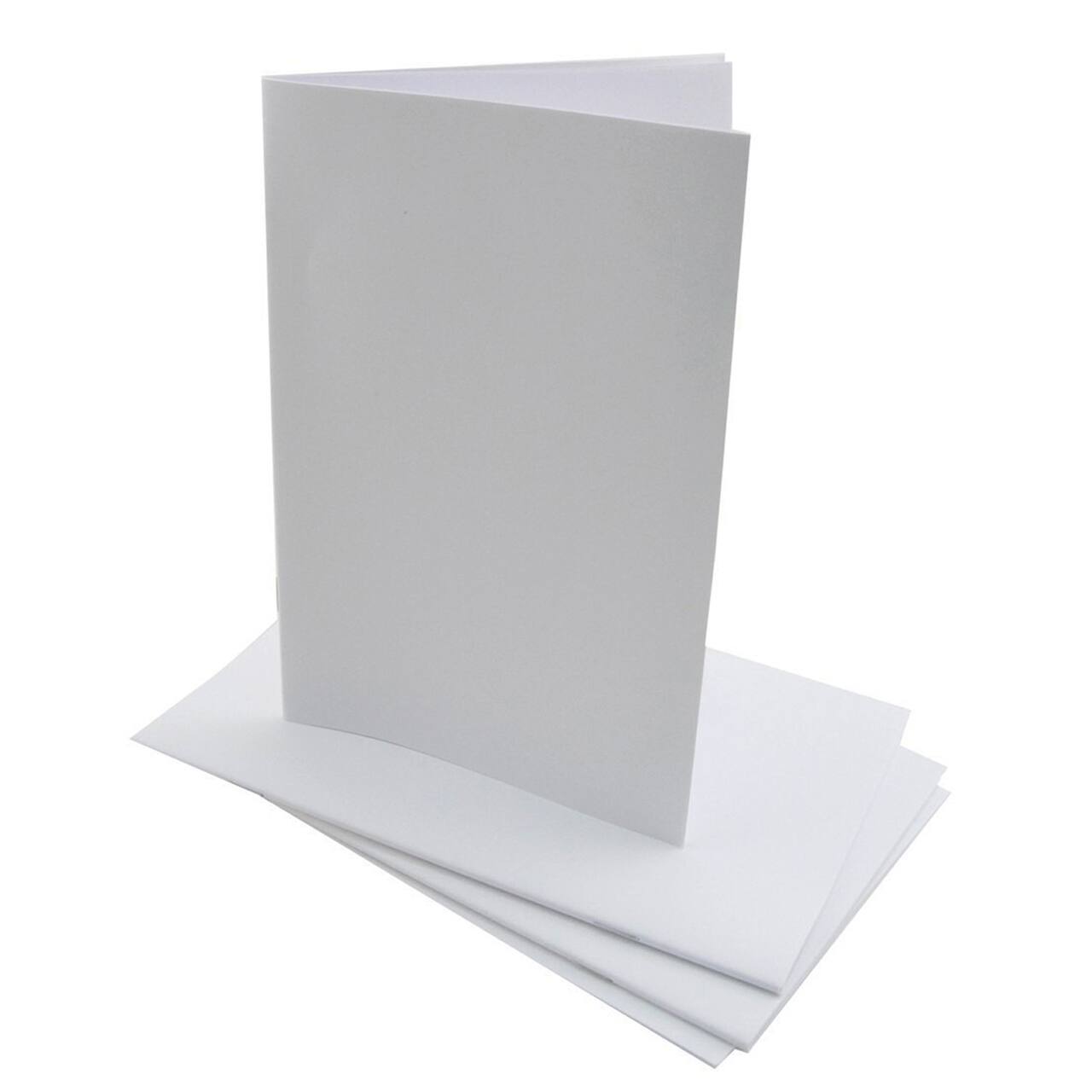 Hygloss Blank Paperback Books, 5.5" x 8.5", White, 20/Pack